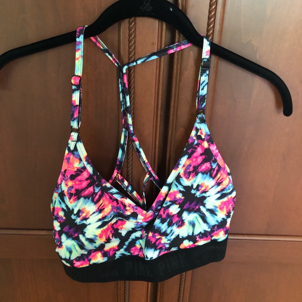PINK Victoria’s Secret Sports Bra Womens Sz LG NWT